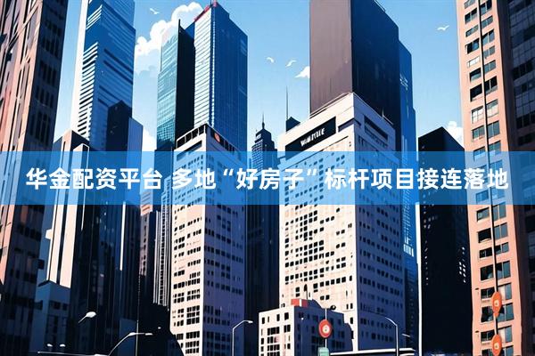 华金配资平台 多地“好房子”标杆项目接连落地