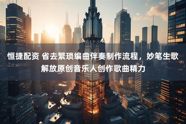 恒捷配资 省去繁琐编曲伴奏制作流程，妙笔生歌解放原创音乐人创作歌曲精力