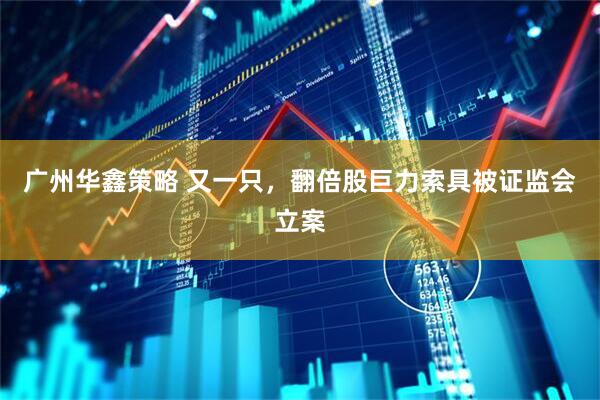 广州华鑫策略 又一只，翻倍股巨力索具被证监会立案